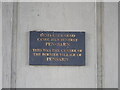 Plaque on Pensarn Bridge