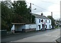 Bus shelter and inn, Stoke Canon