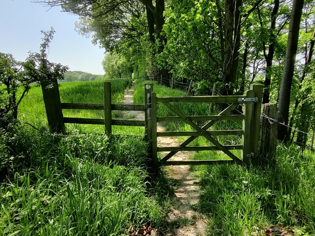 Gate and path next to Eaton Coppice © Mat Fascione cc-by-sa/2.0 ...