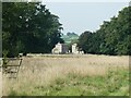 Two lodges at the north-west gate to Kedleston Park