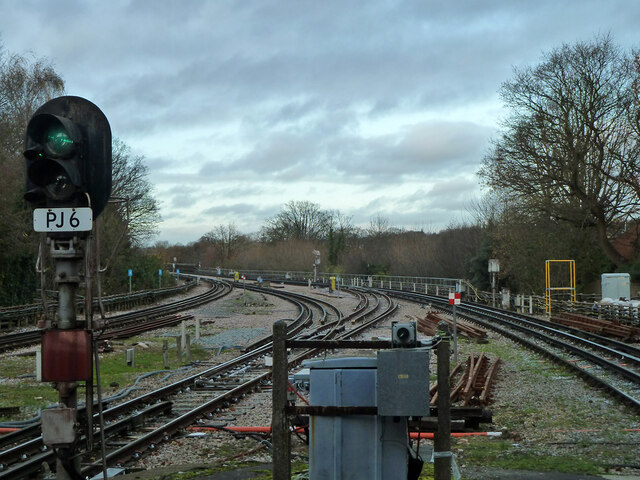 Piccadilly Line north from Arnos Grove © Robin Webster cc-by-sa/2.0 ...