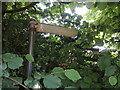 Footpath signpost on Red House Lane