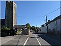 The road past the church in Lamphey