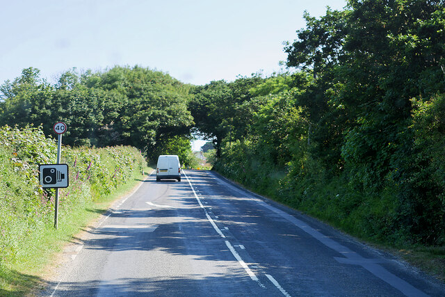 A3075 approaching Goonhavern