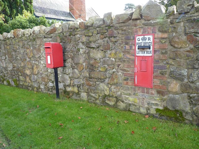 Old And New Post Boxes, The Green, © Jeff Gogarty :: Geograph 