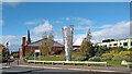 Sculpture and buildings near Chapel Ash in Wolverhampton