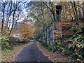 Railway bridge buttress