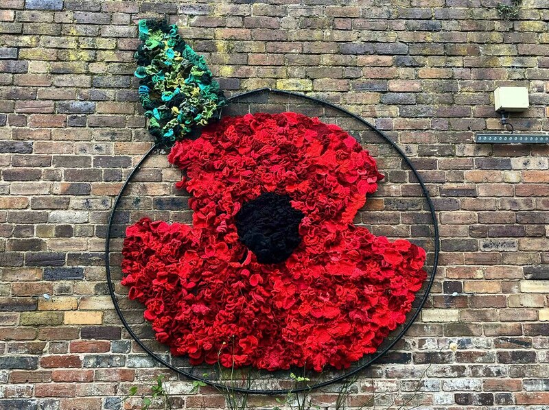 Remembrance Sunday 2023 poppy wreath at... © L S Wilson ccbysa/2.0