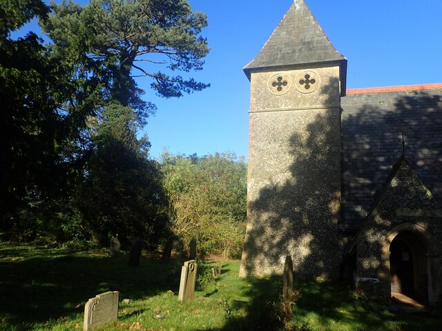 The tower of St James Church, Bicknor