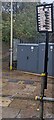 Electronic display outside Pontypool & New Inn railway station, Torfaen