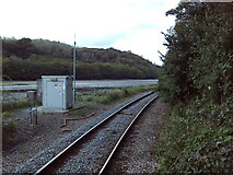 SX2553 : Railway and river north of Looe station by Richard Vince