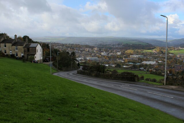 Dewsbury Road Descending From Elland © Chris Heaton :: Geograph 