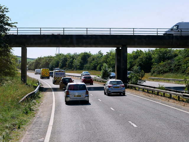 Bridge over the A30 at Mitchell
