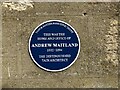 Recently place blue plaque - Andrew Maitland