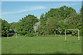 Secluded football pitch near Compton in Wolverhampton