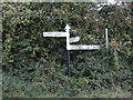 Direction Sign - Signpost by the A370, Main Road, Cleeve Parish