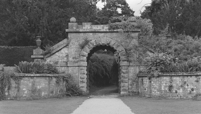 An exit from a garden at Chatsworth House