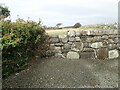 Stone stile on the Coast Path at Sebonig