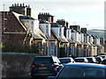 NT6779 : East Lothian Townscape : Chimneys, dormers and bay windows at Letham Place, Dunbar by Richard West
