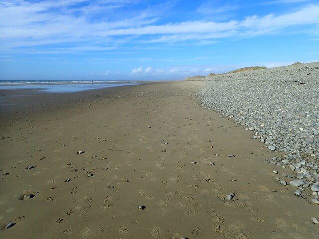 The Welsh Coast Path on Bennar Beach