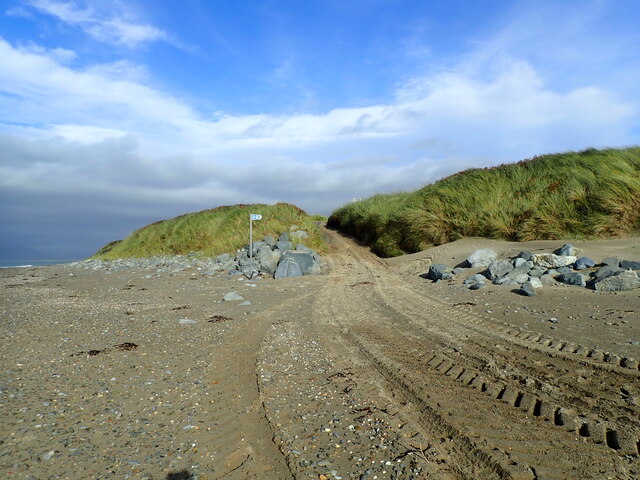 Wales Coast Path at Shell Island