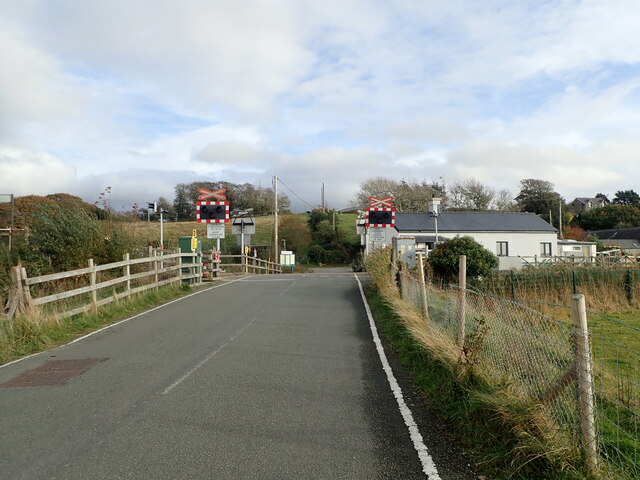 Level crossing at Llanbedr Halt