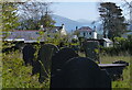 SH4760 : Gravestones at Llanfaglan by Mat Fascione