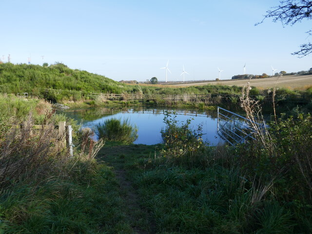 Retention pond off Black Scotch Lane