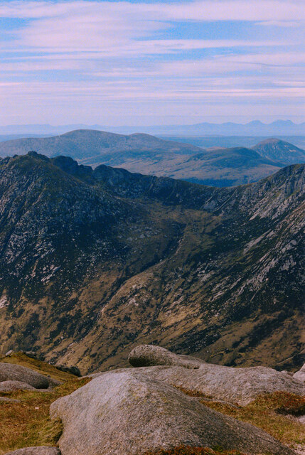 A view from the summit of Goat Fell