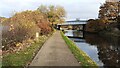 SE1538 : Path beside Leeds and Liverpool Canal at approach to railway bridge by Luke Shaw