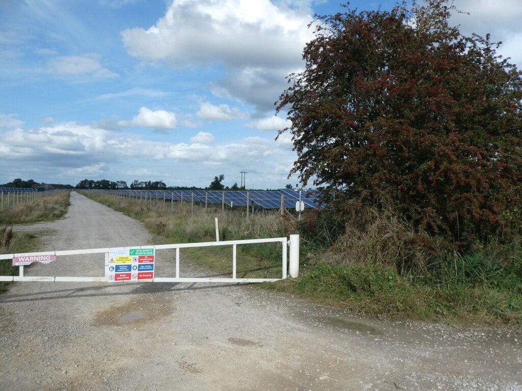 Track And Solar Farm West Of Burwell © David Smith Cc By Sa 2 0