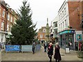 SU4829 : Christmas tree and Buttercross monument High Street Winchester by Roy Hughes