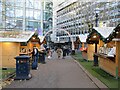 SP0787 : Christmas in Cathedral Square market, Birmingham by Roy Hughes