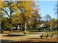 SZ0391 : Autumn colour on Ashley Cross Green, Lower Parkstone by Malc McDonald