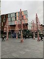 SJ3490 : Christmas trees on Paradise Street, Liverpool 1 by Richard Hoare