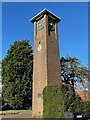 SP1579 : Clock tower, Brueton Gardens by Mike Parker