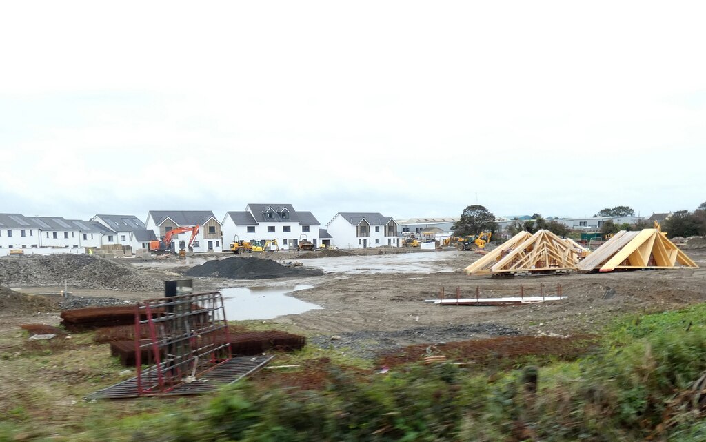 Construction site at Balasalla \u00a9 Gerald England cc-by-sa\/2.0 ...