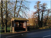 SP2872 : Bus shelter at foot of Rosemary Hill, Kenilworth  by A J Paxton