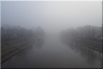 SE5952 : Freezing fog and River Ouse by DS Pugh