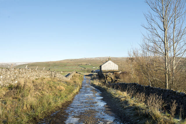 Icy Road Passing Slack House © Trevor Littlewood Cc-by-sa/2.0 ...