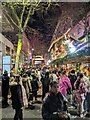 SP0786 : Busy Saturday evening at Birmingham's Frankfurt Christmas Market by Roy Hughes