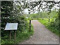 SP2098 : Footpath at RSPB Middleton Lakes by Jonathan Hutchins