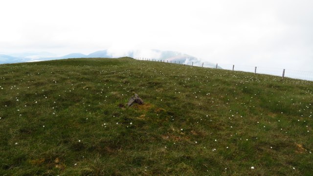 File:A small hillock with a cairn - geograph.org.uk - 2549337.jpg