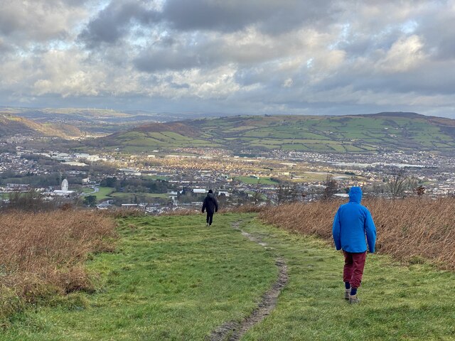 Rambling over Caerphilly Common © Alan Hughes :: Geograph Britain and ...