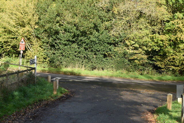 Joining The B Road © N Chadwick :: Geograph Britain And Ireland