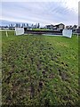 TF9228 : Heavy going on the home straight at Fakenham Racecourse by Richard Humphrey