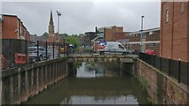 SO8376 : River Stour in Kidderminster town centre by Mat Fascione