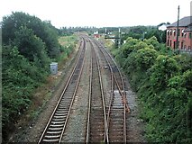 SD8810 : Blue Pits railway station (site), Greater Manchester by Nigel Thompson