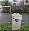 Old Milestone west of Cockermouth