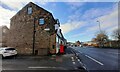 Row of houses on SE side of Bradford Road at Dale Street junction